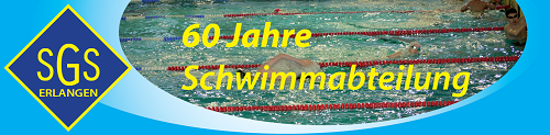 Die Schwimmabteilung der SGS Erlangen feiert 2015 ihren 60. Geburtstag!